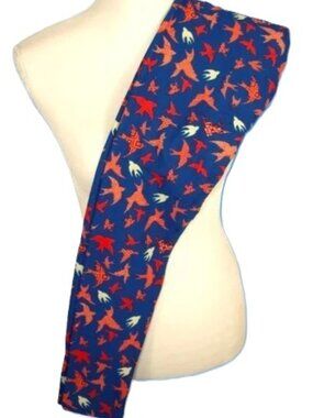 LuLaRoe Leggings OS One Size Birds Swallow Wings Red Yellow Blue